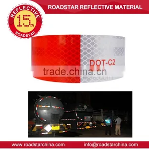 DOT Red& White Reflective Tape for Truck thumbnail-1