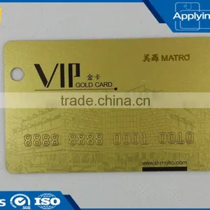Factory Price Promotional Logo Customized Rfid Embossing Metal Card From China thumbnail-1