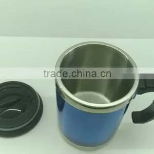 Custom Non-spill Coffee Thermos Stainless Steel Travel Mug, Travel Plastic Mug, Tumbler Mug thumbnail-3
