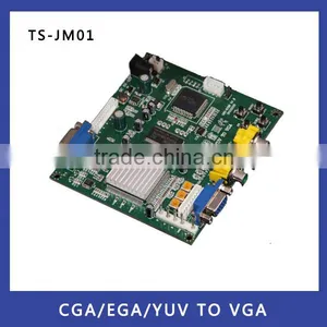 Factory Direct Supply!CGA/EGA/YUV to VGA Game Converter Board Supports VGA Output 640*480,800*600,1024*768,1360*768 thumbnail-1
