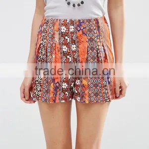 China Supplier Factory Price Latest Style Fashion Design Printed Wholeslae Plain Sweat Ladies Shorts thumbnail-5