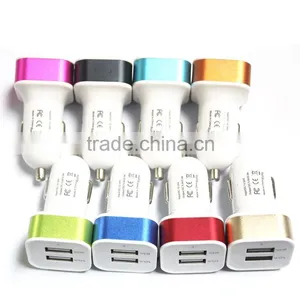 Factory Wholesale 12V 2A/1A Car Charger Both for Iphone and Andorid Phone thumbnail-2