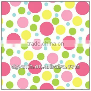 Multi Spot Pink Oilcloth Tablecloth & Tablecloth Rolls thumbnail-1