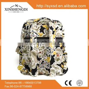 RE007 China Supplier Wholesale Best Selling Cotton Girl's Quilted School Backpack thumbnail-3