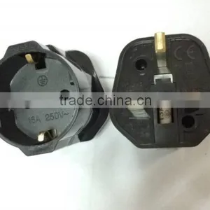 ST- 5 Germany to uk Adaptor With Fuse CE/LVD/EMC Certificate thumbnail-2