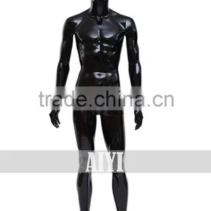 Black Glossy Cheap Display Vintage Male Mannequin thumbnail-1