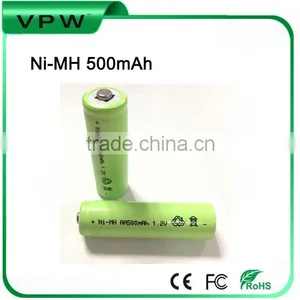 High Quality Rechargeable Ni-mh 1.2V AA 500mah Battery thumbnail-1