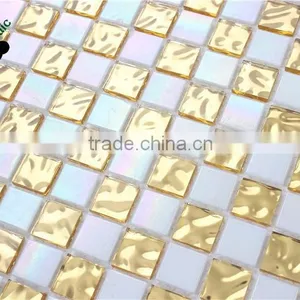 SMG06 Mosaic Designs Pictures Self Adhesive Mosaic Gold Glass Mosaic thumbnail-2
