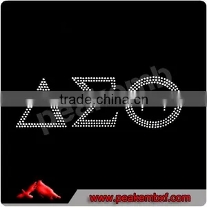 Hot Sale Clear Rhinestone Delta Sigma Theta Transfer Wholesale Design thumbnail-1