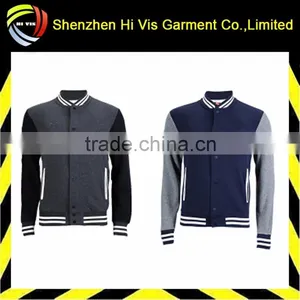 New Style Plain Wool Varsity Jackets thumbnail-1