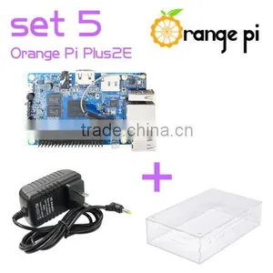 Orange Pi Plus 2E SET5: Pi Plus 2E + Power Supply +Transparent Acrylic Case Support Ubuntu Debian Beyond Raspberry thumbnail-1