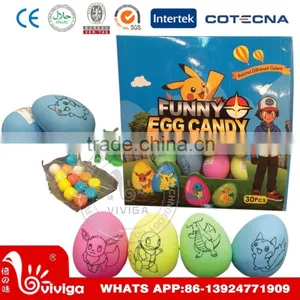 4g Pokeman Cartoon Painting Egg Toy Candy thumbnail-1