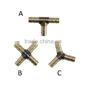 3-way/4-way Brass Connector Outside Diameter of 8mm thumbnail-1
