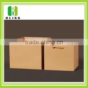 OEM Custom Design Promotional Cheap Kraft Paper Bag thumbnail-1