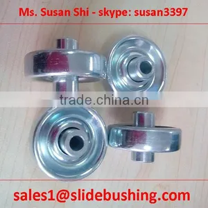 POLYCARBONATE + BEARING ROLLER 38 x 12.5-13 x 6.2 x 25 Inside Shaft ID=6.2mm Pressed Steel Skate Wheel Quotation thumbnail-2
