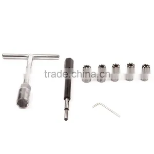 7PC Diesel Injector Seat Cutter Set Cleaner Carbon Remover Tools Kit thumbnail-3