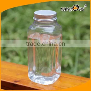 8 OZ Square PET Plastic Milk Bottle BPA Free thumbnail-5