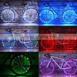 20 LED Bicycle Spoke Light Cycling Waterproof ABS Tire Tyre Wheel Bright Flashlight 6 Colors for MTB Road Bike thumbnail-1