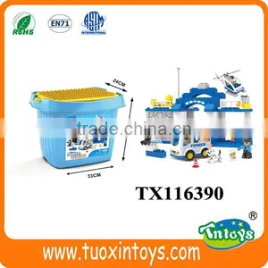 Diy Children Toys City Police Station Building Blocks Barrel Packing thumbnail-1