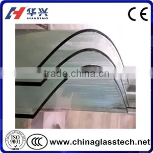 Full Toughened Bent Tempering Clear Curved Glass Plate thumbnail-1