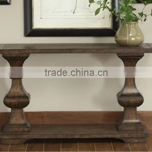 Classical Spanish Style Wooden Living Room Console Table thumbnail-1