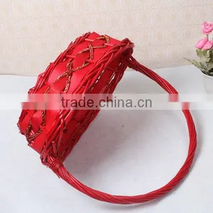 New Arrival 100% Handmade Wicker Fruit Basket for Sale thumbnail-2