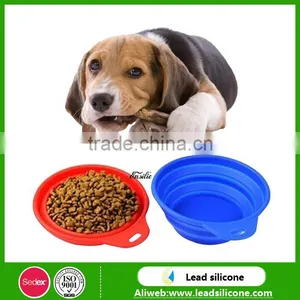 Non-stick Silicone Folding Pet Bowl / Outdoor And Home Use Collapsible Silicone Pet Bowl For Feeding thumbnail-4