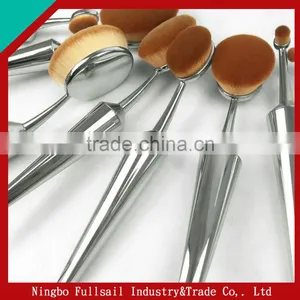 Newest Hot Sell Oval Tooth Brush Makeup Brush Set 10 Pcs / 5 Pcs Golden Beauty Makeup Brushes thumbnail-3