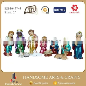 5 Inch Resin Religious Craft Home Decoration Christmas Gift Nativity Set thumbnail-1