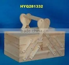 Wooden Box, Wood Box, Wood Sewing Box thumbnail-1