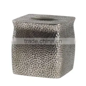 Hammerred Antique Tissue Box for Home Used thumbnail-1