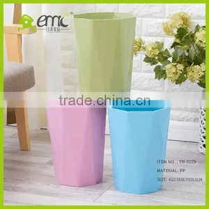 New Design Plastic Trash Bin, Plastic PP Decorative Round Trash Bin Waste Bin for Household thumbnail-1