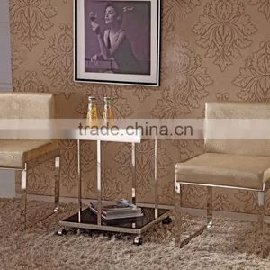 B8020 Cheap pu Cushion Stainless Steel Cafe Dining Chair thumbnail-3