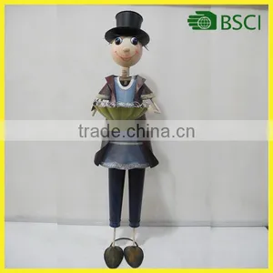 56.25 Inch High Boy and Girl Holding Tray Figurine Yard Garden Decoration Boy Garden Statue Molds thumbnail-1