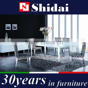 High Back Fabric Dining Room Chairs / Metal Frame Dining Room Chair / Elegant Dining Room Chairs N6219 thumbnail-1