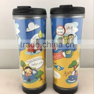 Hot Sale PS Double Wall Cup Photo Insert With DIY Logo thumbnail-1
