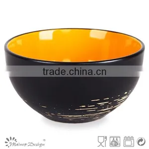 2015 New Design Ceramic Stoneware Silk Screen Printing Bowl Antique Style thumbnail-4
