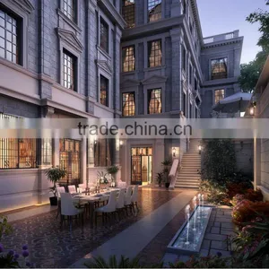 BISINI Outdoor Architecture Rendering for Coffee Shop, Restaurant thumbnail-1