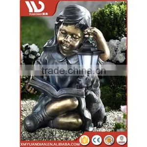 Art Work Resin Craft Decorations Garden Led Solar Light With Timer thumbnail-2
