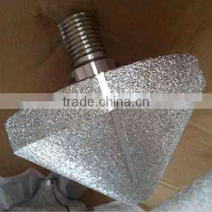 High Quality Vacuum Brazed Diamond Profile Wheel/ Router Bits for Stones thumbnail-1