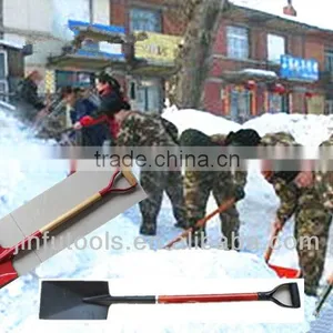 2013 New Painted TUV/GS Standard Fiberglass Poly Grip S512D Snow, Fire and Garden Shovel With Fiberglass and Wooden Handle thumbnail-1