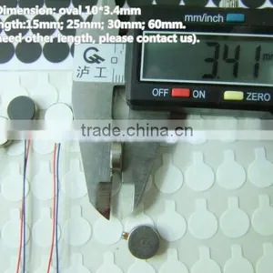 Kind Shooting Round Flat 10 * 3.4MM Phone Vibrator c 15MM 25MM 30MM 60mmwires In Stock~ thumbnail-2