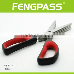 S2-1418 8-3/4 Inch Good New Plastic Handle With Layer Soft Grip Herb Scissors thumbnail-4
