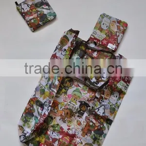Eco Reusable Foldable Shopping Tote Bag Cute Cartoon Shopping Bags thumbnail-3
