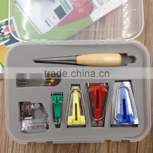 Sewing Accessories Bias Tape Maker Kit for Sewing, Quilting Awl and Binder Foot thumbnail-1