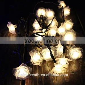 2016 New Popular Colorful Rose String Lights Solar Garden Lights 20led Outdoor Fairy Lamp thumbnail-4