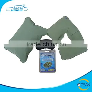 The Kit Inflatable Travel Neck Pillow With Pillow Cushion and Eye Mask thumbnail-1