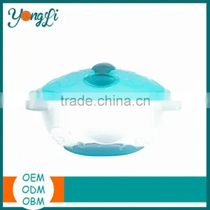 Baby Silicone+PP Feeding Suction Bowl With Cover/Lid and Spoon Fork Anti Slide thumbnail-2