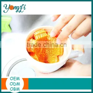 Kitchen Accessories Multi-purpose Cleaning Silicone Dish Scrubber Sponge Brush thumbnail-1