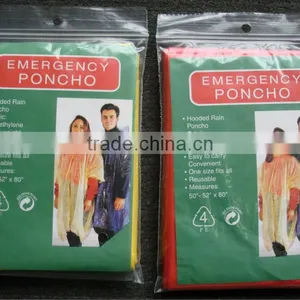 Disposible PE Rain Poncho thumbnail-1